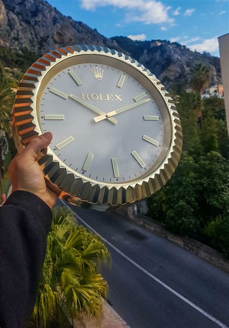 quiet sweep wall clock watch dial rolex|rolex wall clocks online.